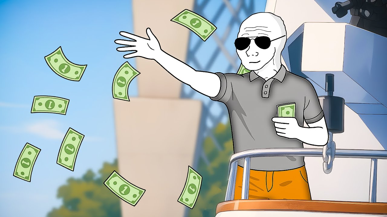 Man throwing money